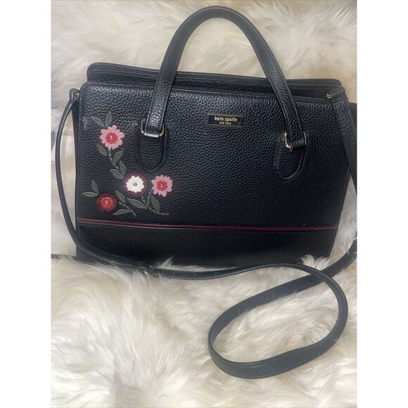 Kate Spade Reese Laurel Way bag with flower Embellishments - Picture 2 of 11